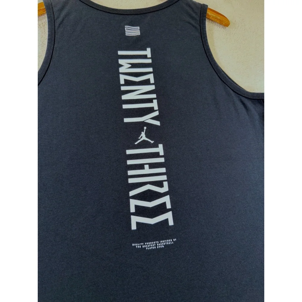 Jordan Twenty Three Tank Top Mens L Black Jumpman Graphic Basketball Nike 2019